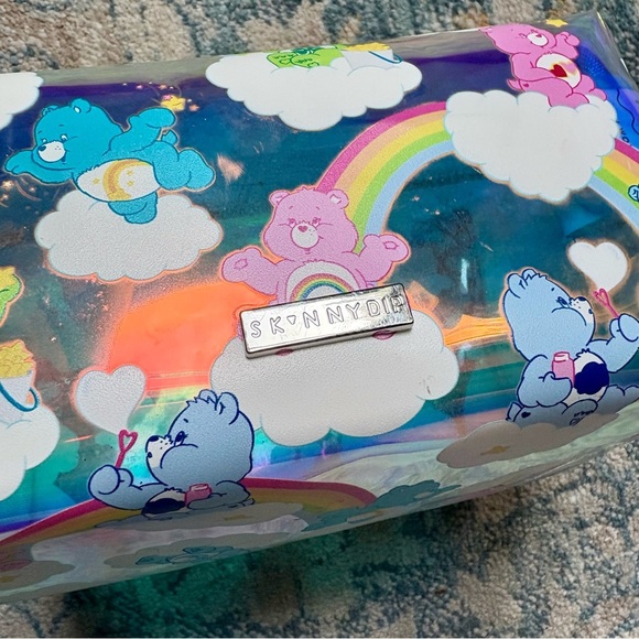 Care Bears X Skinny Dip London Rainbow Cosmetic Bag Clouds Fun Girly Cartoon - Picture 2 of 5